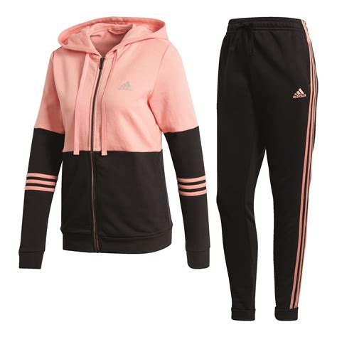 adidas pak dames zwart roze|adidas trainingspak.